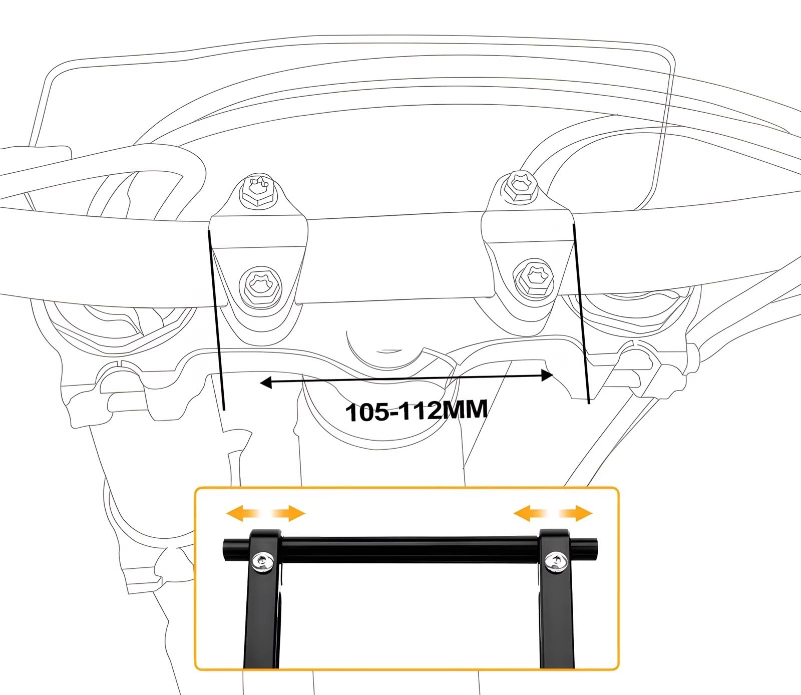 Soporte Navegación Placa Navegación GPS Teléfono para Motocicleta, Soporte para Yamaha YZ para YZF WRF 125 250 450 AMPS Brazos Montaje Roadbook(Set)