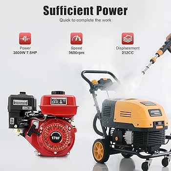 Amazon.com : BJTDLLX 7.5HP 4 Stroke Gas Engine, 212CC Engine