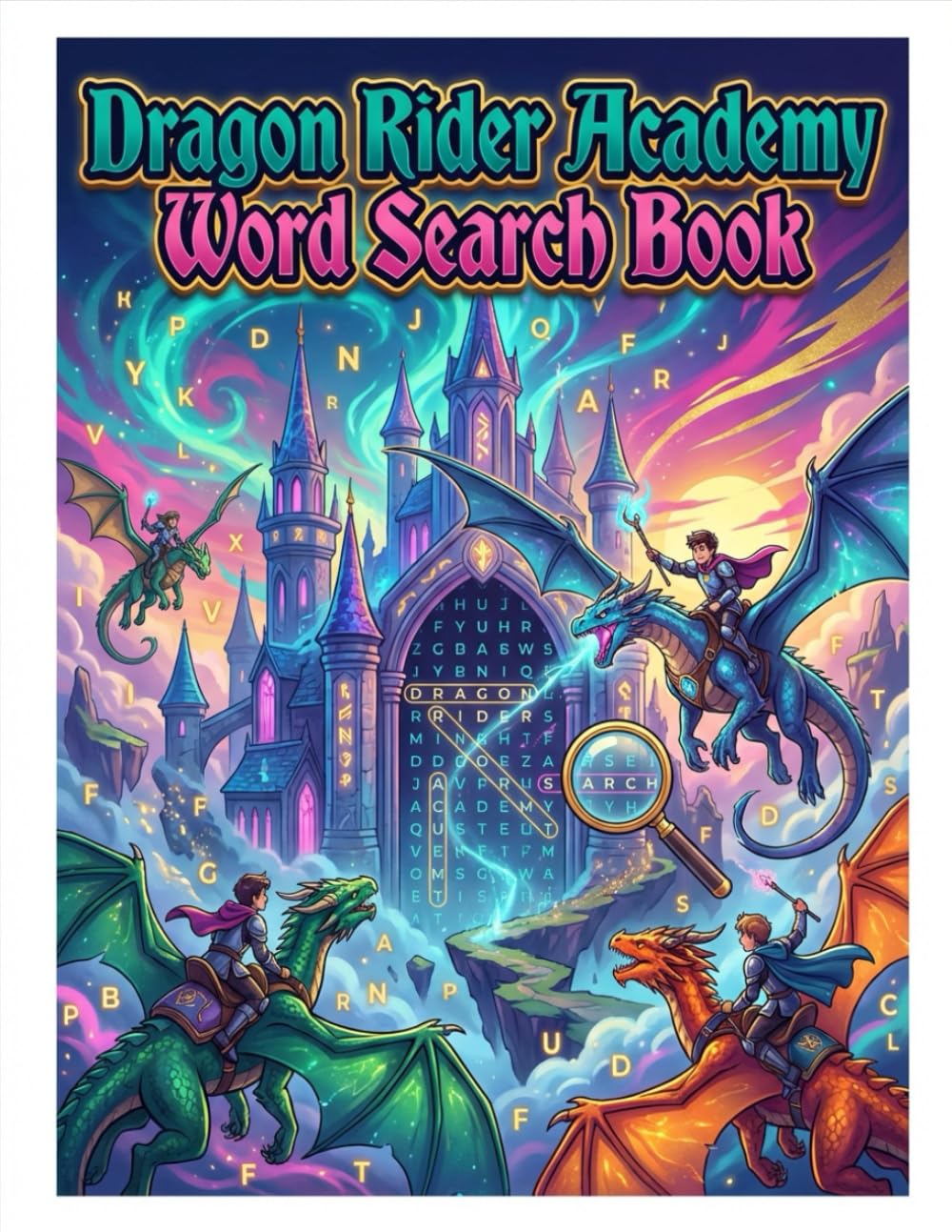 DRAGON RIDER ACADEMY: Word Search Puzzle Book
