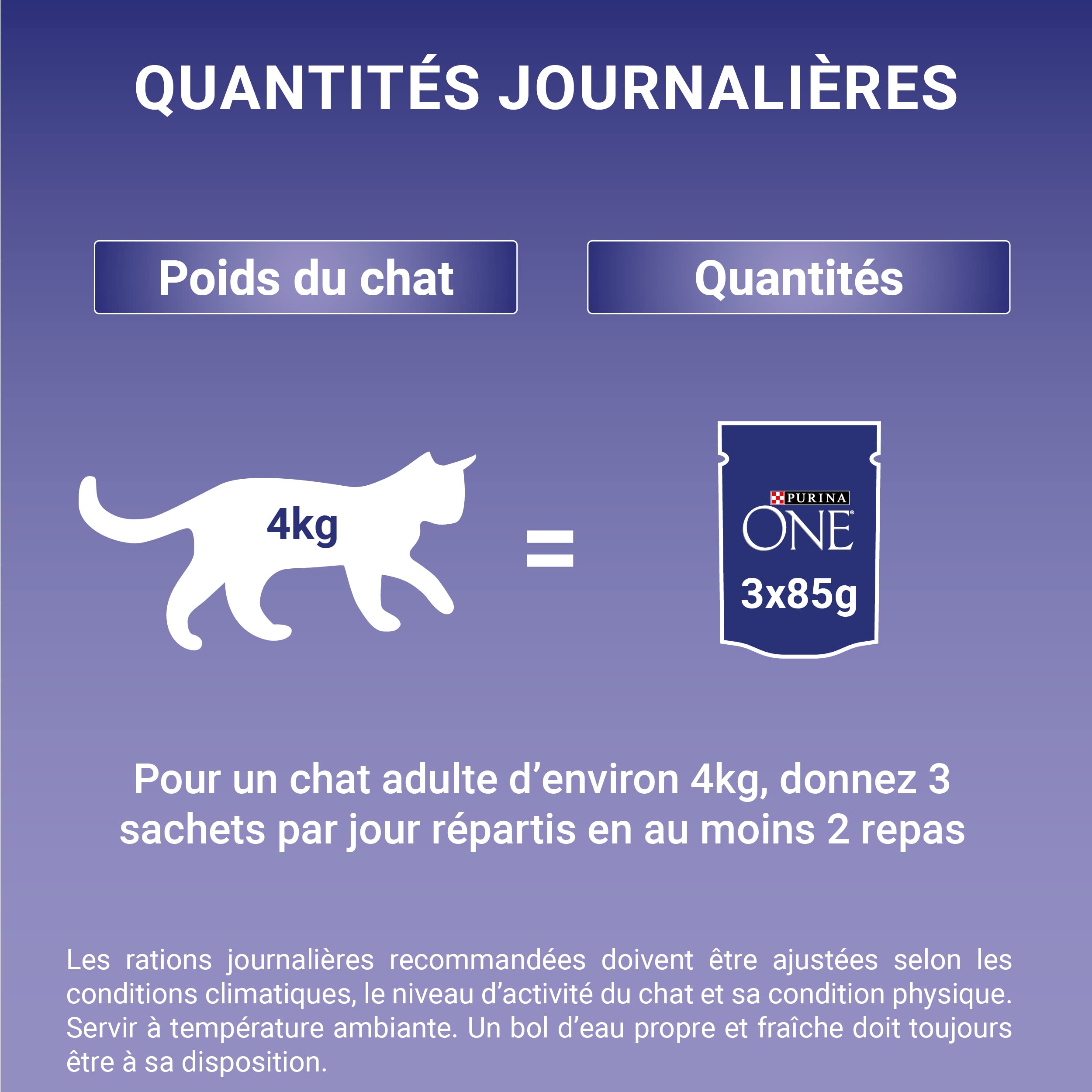 PURINA ONE | BIFENSIS | Chat Adulte Stérilisé | Soutien la vitalité du chat, les muscles et les articulations | Effilés en Sauce | Poulet, Bœuf, Saumon, Dinde | Sachets Fraîcheur | Lot de 10 (8 x 85g)