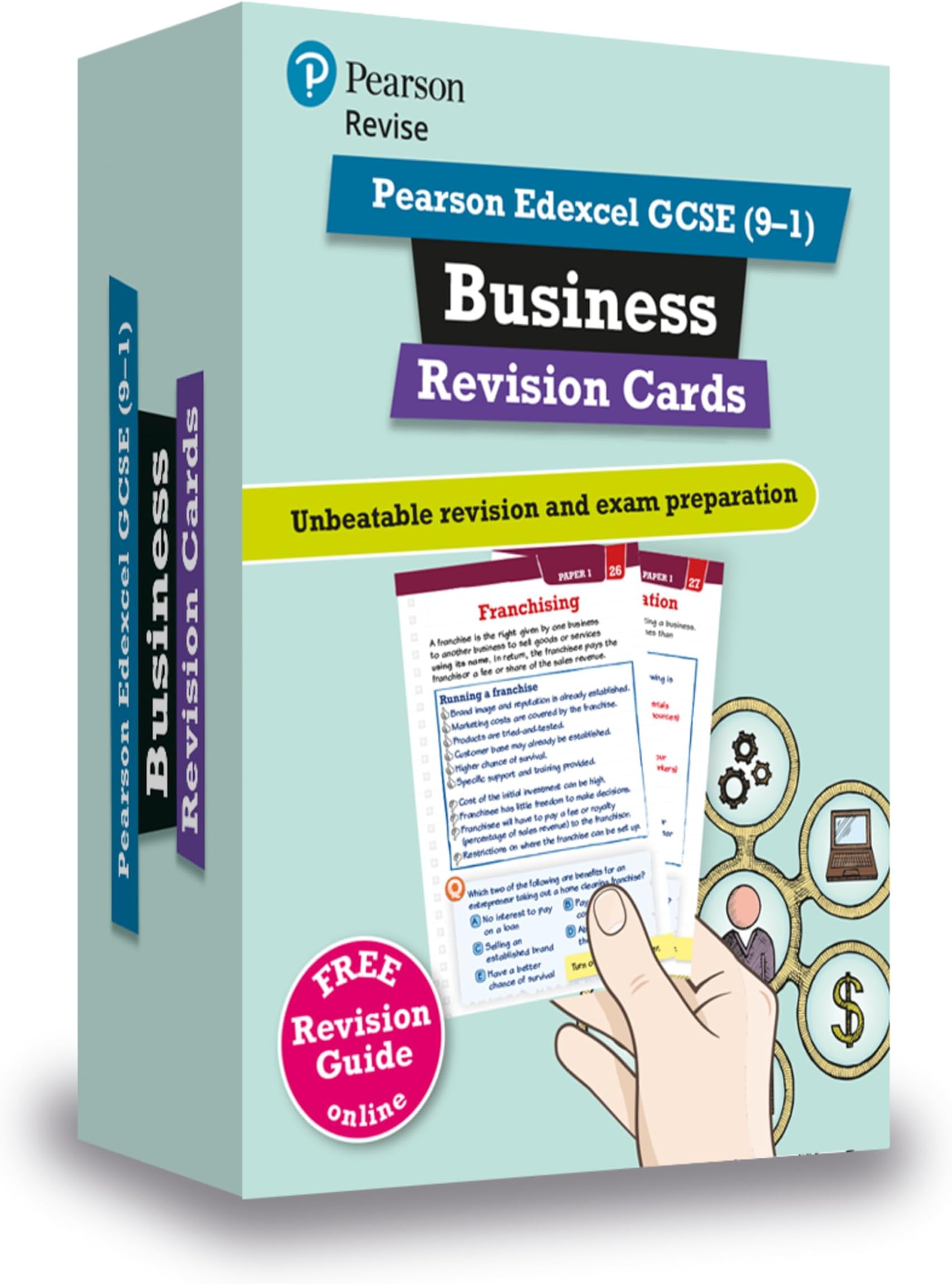Pearson REVISE Edexcel GCSE Business Revision Cards (with free online Revision Guide): For 2024 and 2025 assessments and exams (REVISE Edexcel GCSE ... learning, 2022 and 2023 assessments and exams