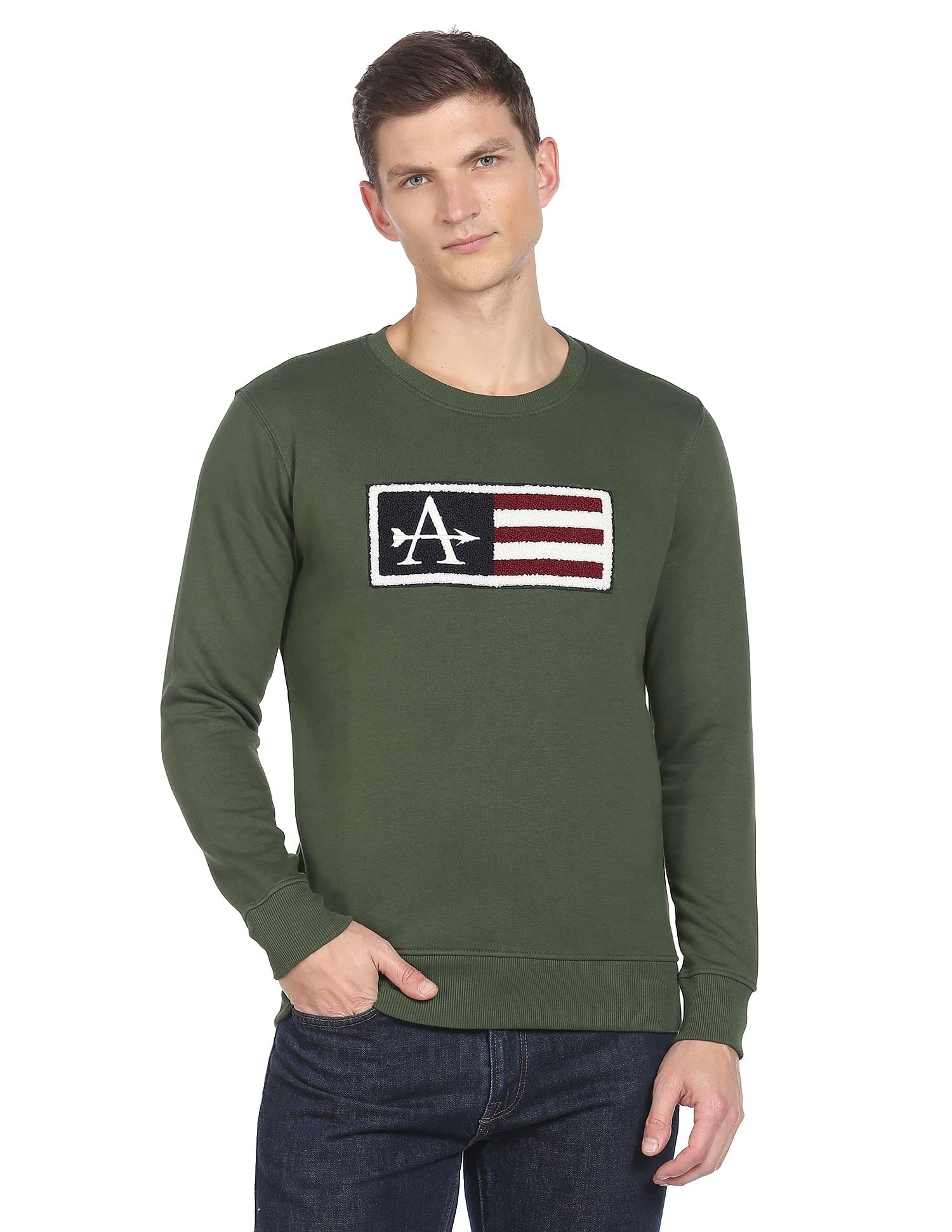 Arrow Men's Cotton Crew Neck Sweatshirt-picture-34