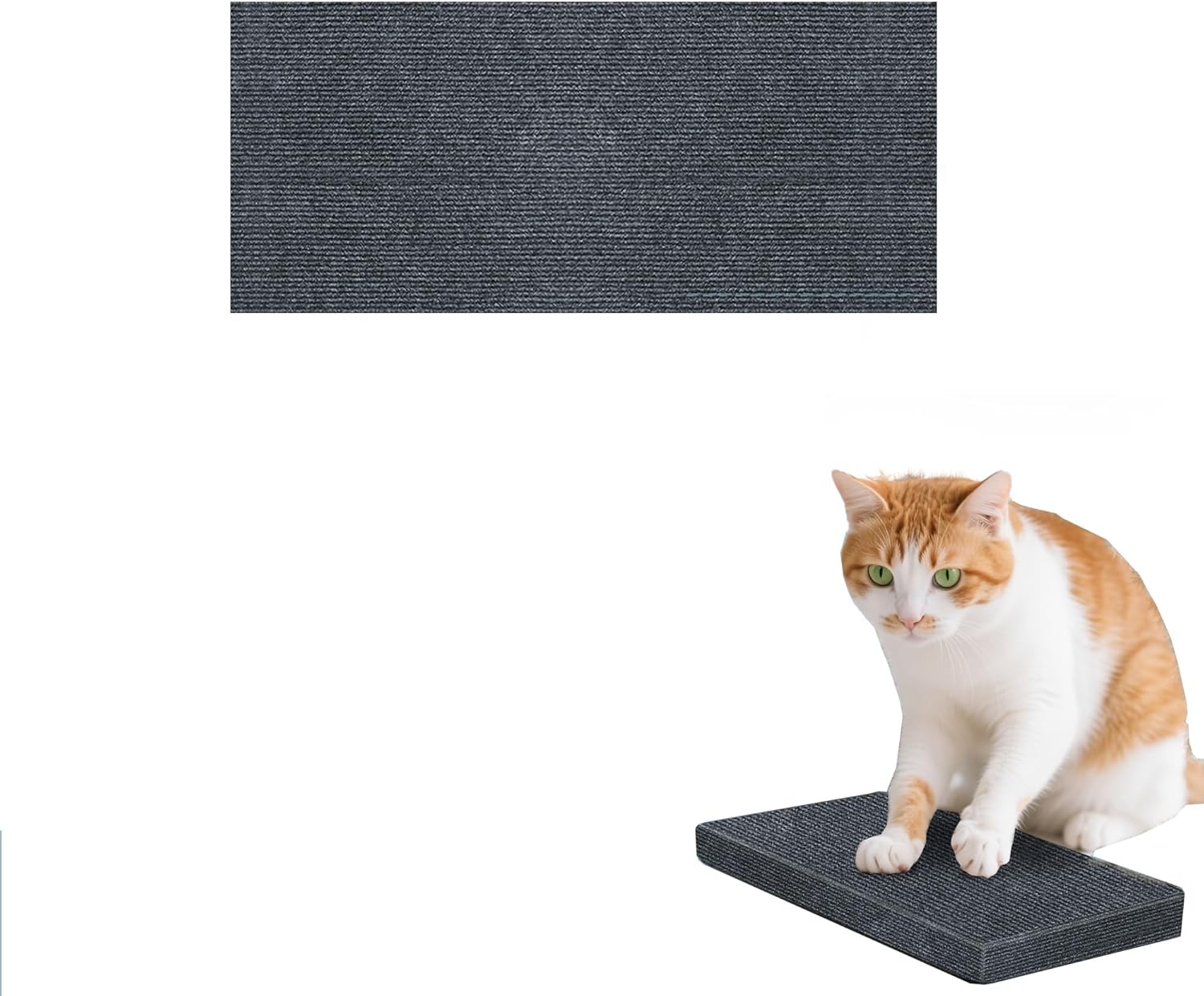 Premium Cat Scratching Mat, Gray, Multi-Purpose for Wall, Sofa, Cat House, Climbing Frame, Indoor Pet Furniture Protection (100 * 30CM)