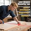 3-in-1 Laser Tape Measure with Laser Level Crosshairs |130ft/40m Laser,Digital Laser Measurement Tool wth Backlit LCD Display, Lazer Measuring Tape for Building Measurement Device, Pythagorean/Area