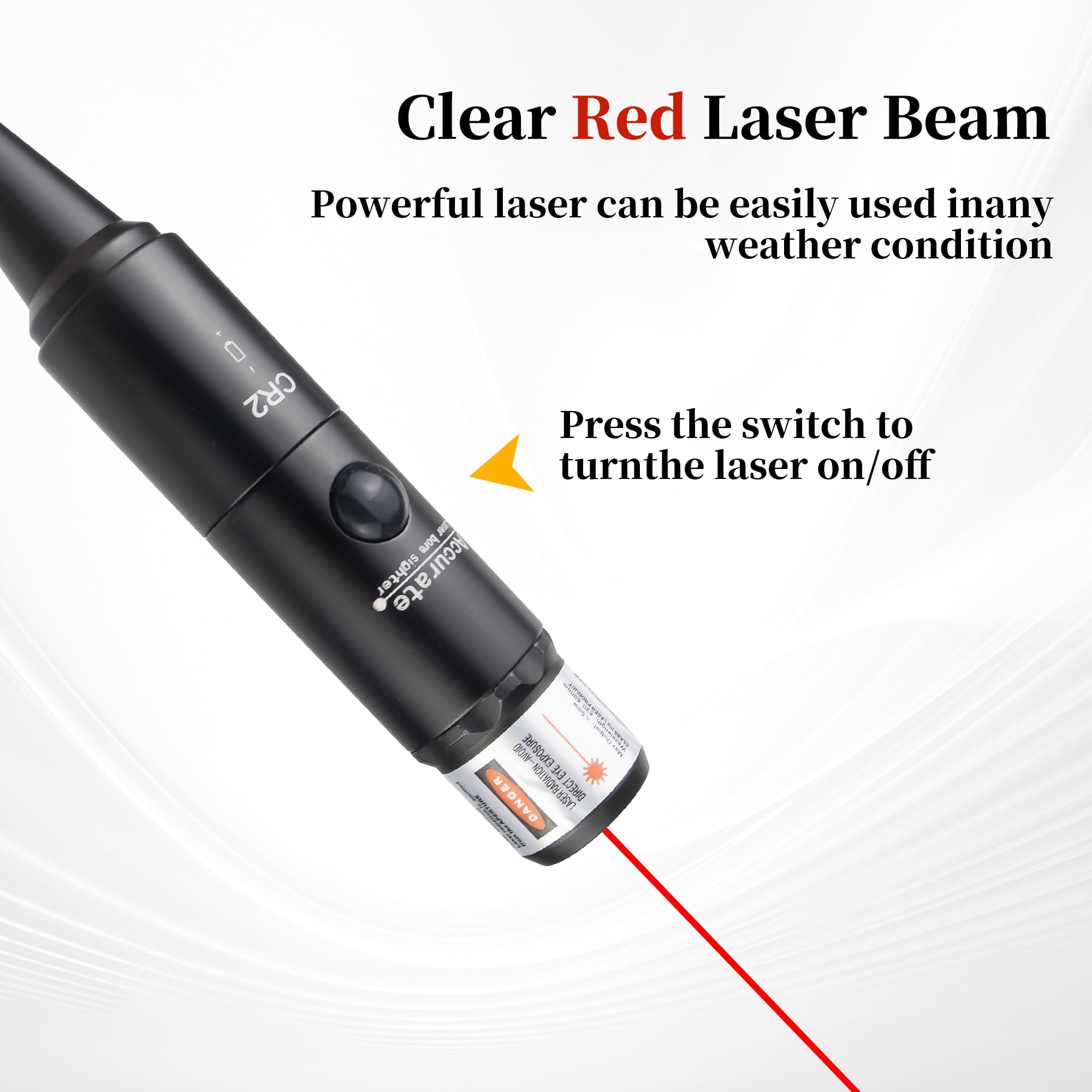 Professional Laser Bore Sight Kit with 32 Adapters fit 0.17 to 12GA Calibers, Red or Green Bright Bore Sighter Laser with Button Switch — view 3