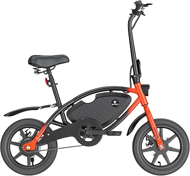 Vivi PONY01 Electric Bike, 14" Electric Bicycle for Adults and Teens Peak 500W Motor 48V 374.4WH Battery, Max 40 Miles RangePedal-Assist & Top 20 Mph, Cruise Control, SGS Certified to UL2849