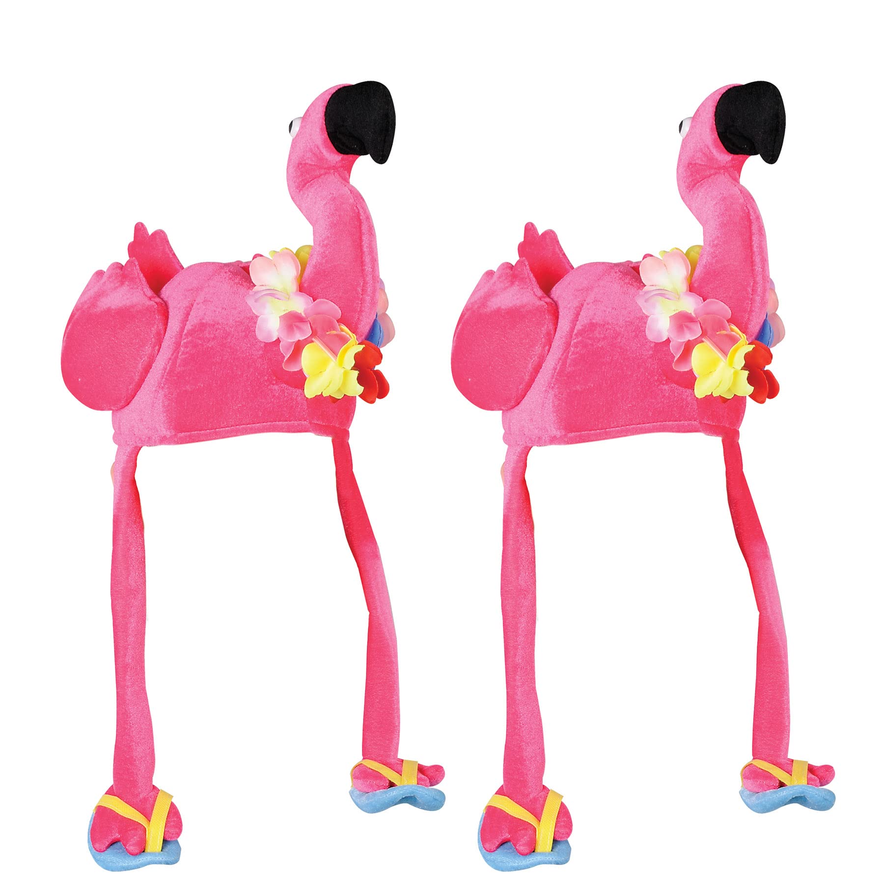 Beistle Unisex Plush Parrot Hat - Hawaiian Luau Party Supplies, Tropical Themed Headwear, Photo Booth Prop, Animal Cap, Novelty Hula Accessory, Bird Costume Dress-Up