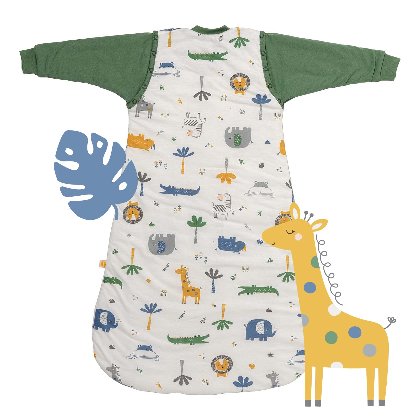 schlummersack Baby Kinder Schlafsack Übergang | annehmbare Ärmel, leicht gefüttert, Sommerschlafsack, 1.0 Tog
