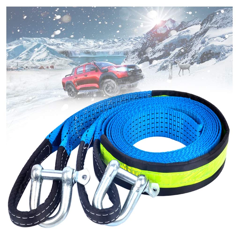 Nylon Abschleppseil, Hochleistungs Abschleppgurt 4x4, 8 Tonnen Abschleppgurt, mit 2 Sicherheitshaken und Aufbewahrungstasche, für Auto/SUV/Landwirtschaftsfahrzeug (Size : 3m/8t)