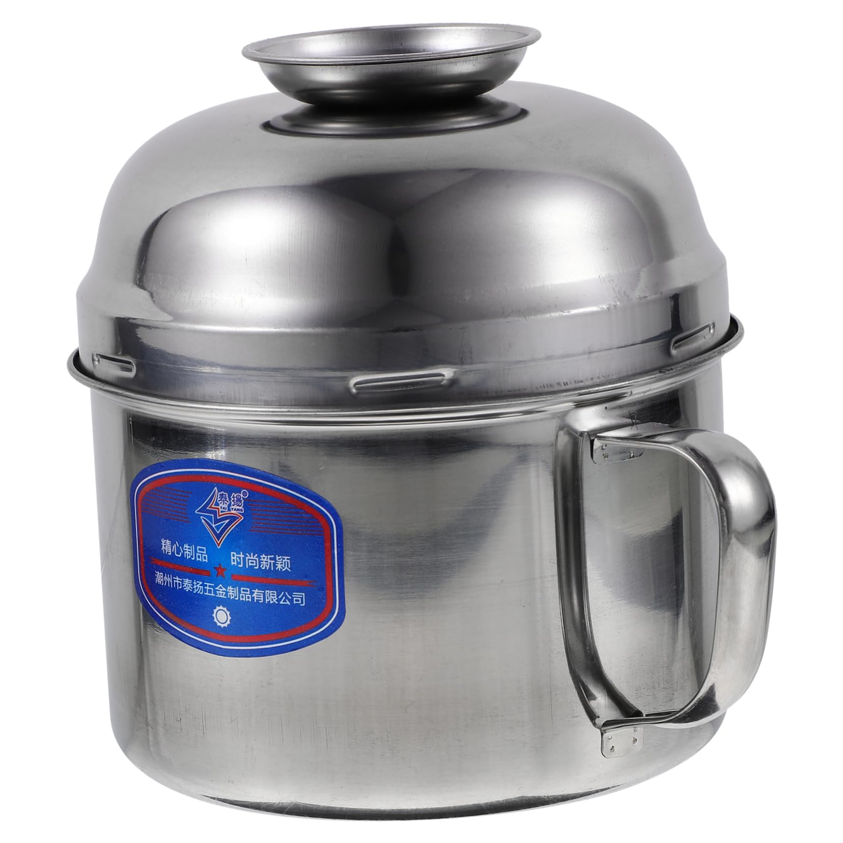 BRIGHTFUFU Large Capacity Stainless Steel Fast Food Bowl Dual for Ramen Soup Reusable Portable Container for Camping Home and Restaurants