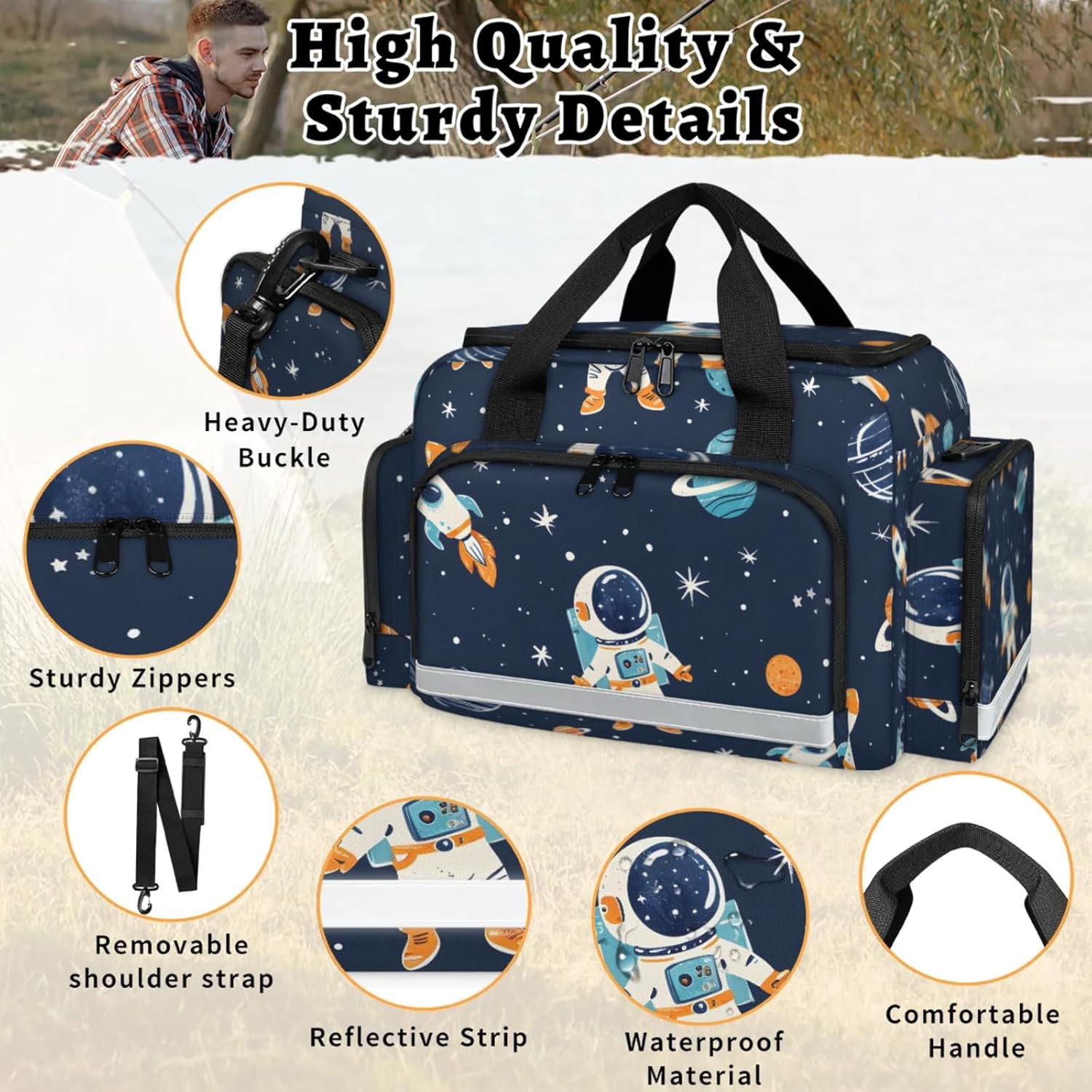 First Aid Bags Empty, Steadfast Astronaut Emergency Bag First Aid Kit Multiple Compartment Kit Carrier On Call Trauma Bag for Paramedics Emergency Medical Supplies Kit