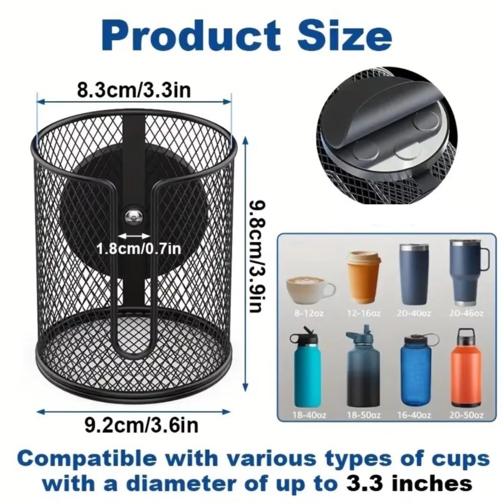 Soporte para Bebidas De Coche Soporte para Bebidas Vehículos Multiescena