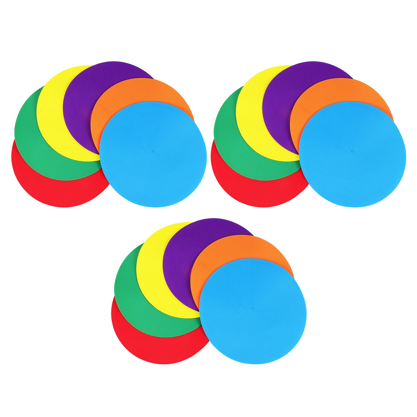 iplusmile Marcatori a Disco Piatti per Allenamento Calcio 23 CM Set 18 Pezzi Colorati Antiscivolo per Esercizi di velocità e Agilità Attrezzatura per Allenamento Indoor e Outdoor