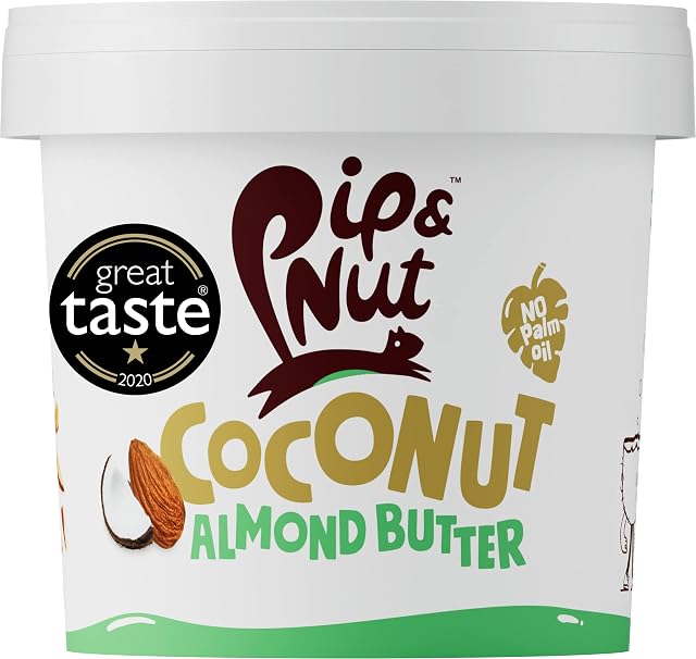 Pip & Nut - Coconut Almond Butter (1kg) | Natural Nut Butter, No Palm Oil, No Added Sugar, Hi-Oleic Almonds, High in Unsaturated Fats, Gluten Free, Vegan, Dairy Free