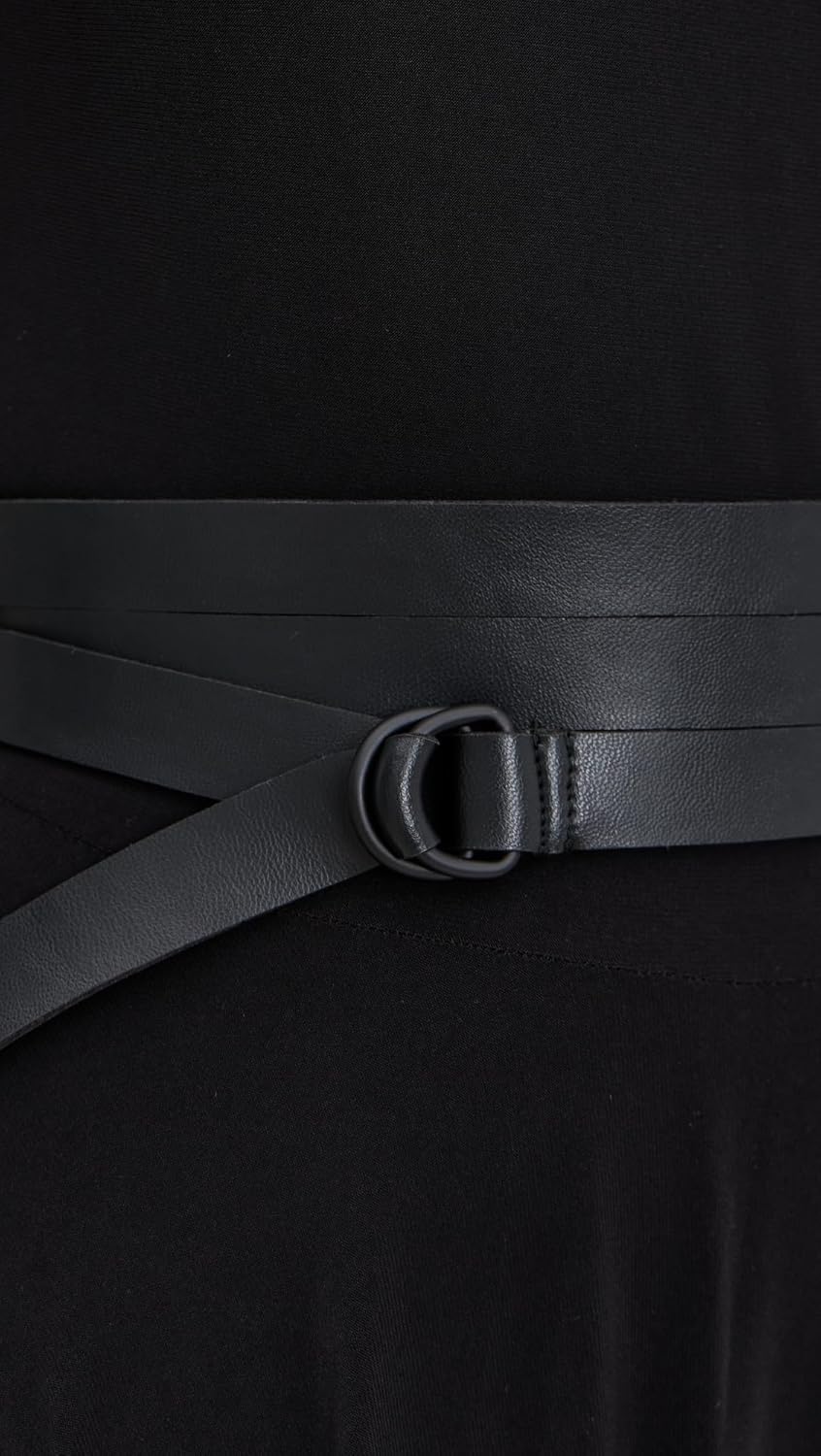 Norma Kamali Women's Shoulder Pad Turtle Flared Dress - Image 6