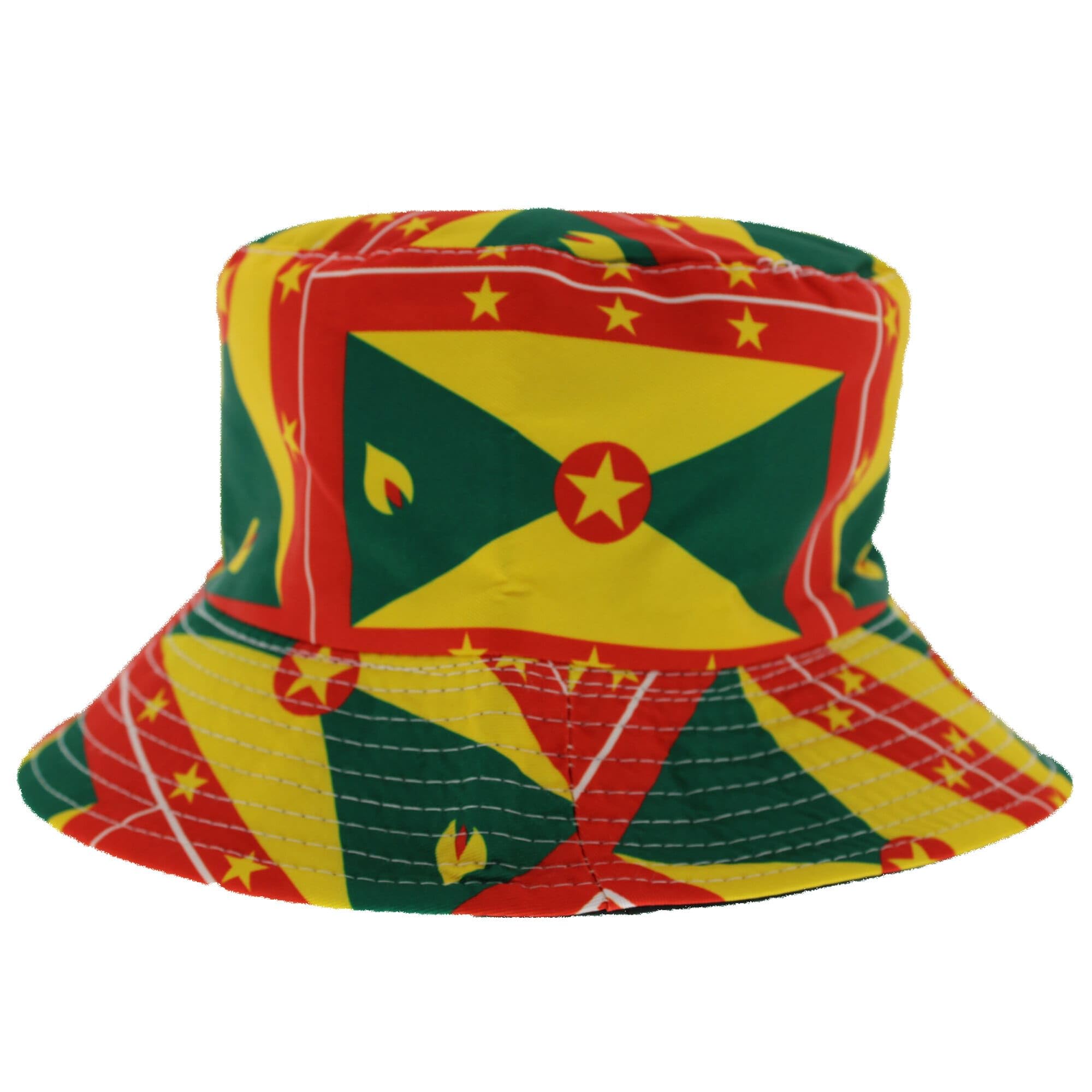 Zac's Alter Ego Grenada Flag Bucket Hat - Ideal for Carnival, Olympics, Sporting Events, etc... Blue