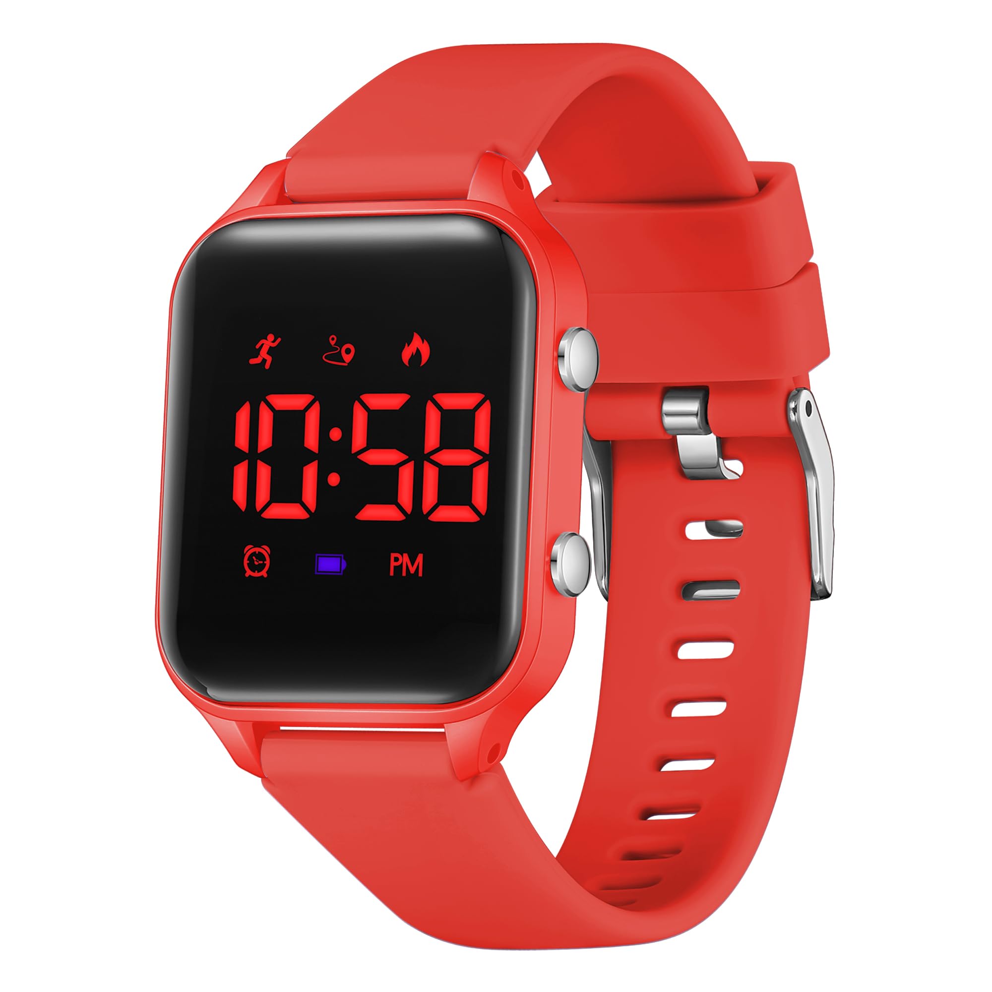 LAVAREDO Kids Digital Watches for Boys Girls,Waterproof Sport Watch with Pedometer Stopwatch Vibration Alarm for Ages 5-13,No App Fitness Tracker Watch for Kids Teens Birthday Gifts
