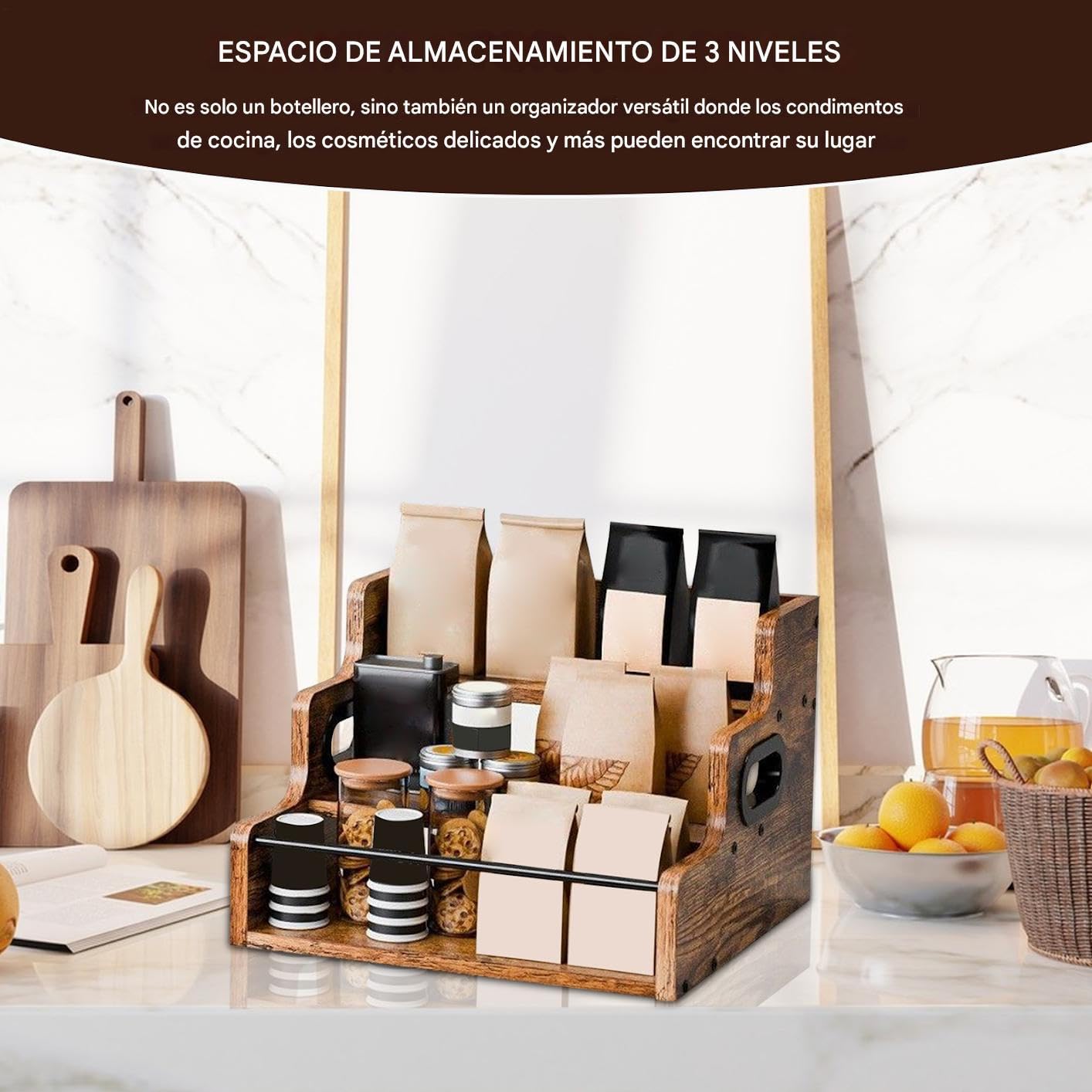 Mensola Espositiva Per Bottiglie Da Bar Espositore Vintage In Legno A 3 | Portavino Da Banco Casa Cucina Club Caffè Bevande Cosmetici Collezionisti Occasioni