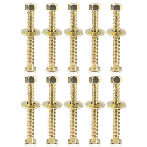 10 pernos de liberación de tornillo de jaula de freno de grado 8.8 de repuesto para semi camión, autobús escolar, caravana, remolque, frenos de