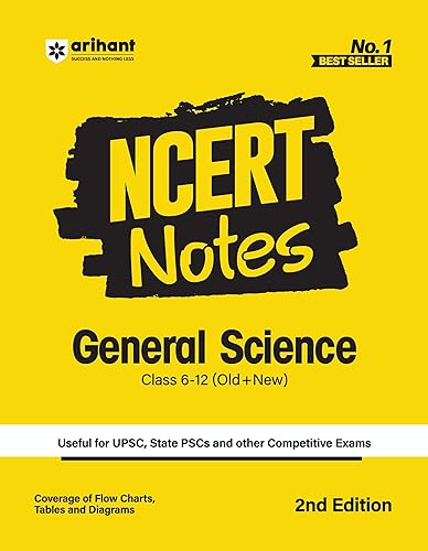 NCERT Notes General Science | Flow Charts | Tables | Tamil Nadu &amp; NIOS Board | for UPSC | UPPSC | BPSC | JPSC | MPPSC | One Liner for UPSC/IAS Preparation | State Civil Services &amp; other Competitive Exams (Class 6 +12 Old + New)