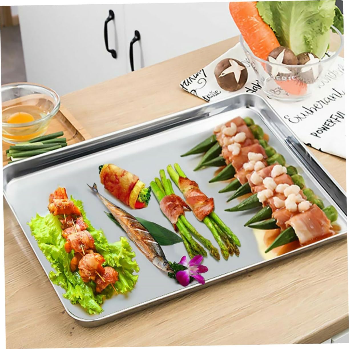 1Pc Non Stick Bbq Fry Pan Durable Outdoor Grill Plate for Easy Cleanup Lightweight and Compact Design for Weekend Barbecues with Friends