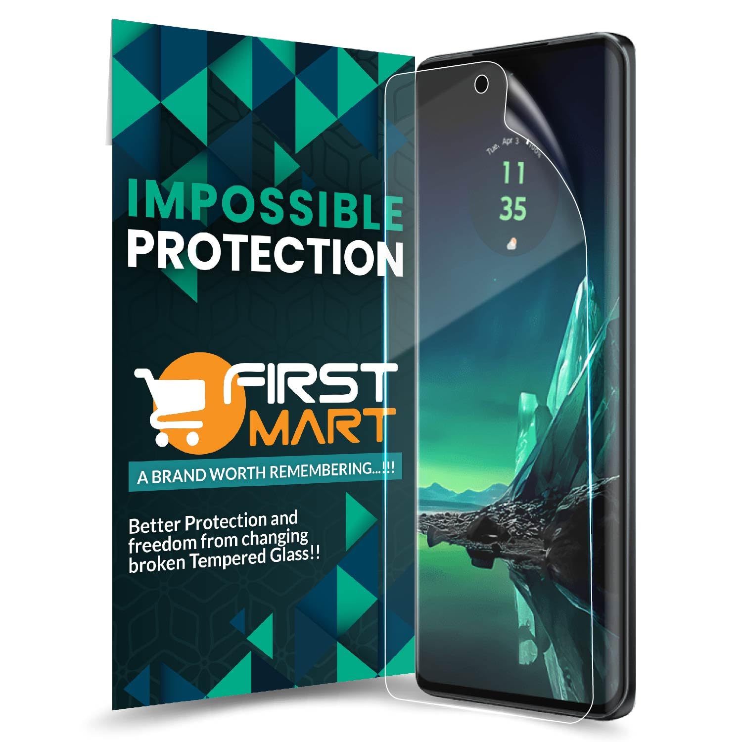 FIRST MART Screen Protector for Motorola Edge 40 Neo 5G - Nano Fiber Unbreakable Membrane Case Friendly Full Edge to Edge Screen Coverage & Installation Kit (Crystal Clear) (B0CK5NPYCY) Amazon Price History, Amazon Price Tracker
