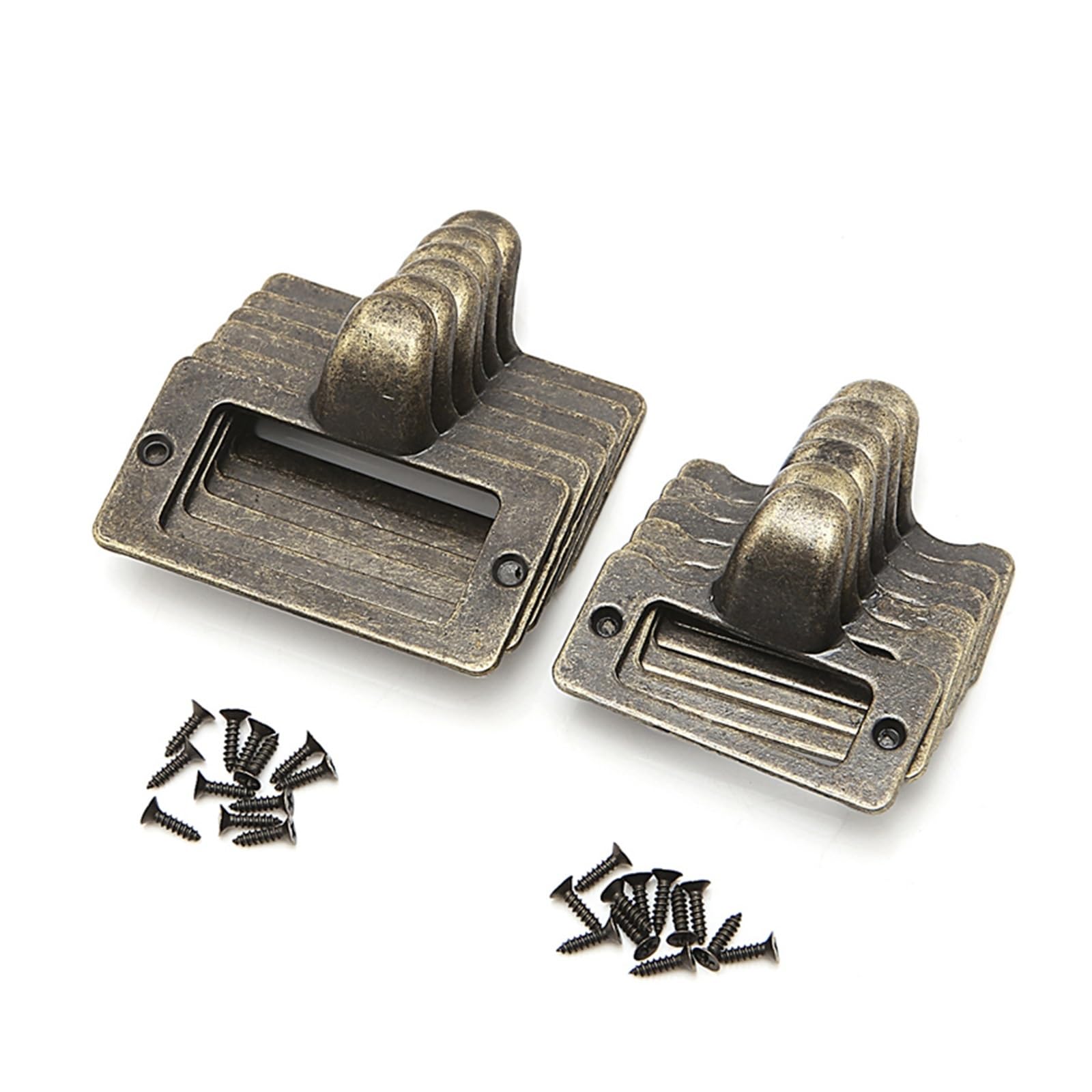 Lot de 50 porte-étiquettes de tiroir en laiton antique pour bureau, bibliothèque, étagère