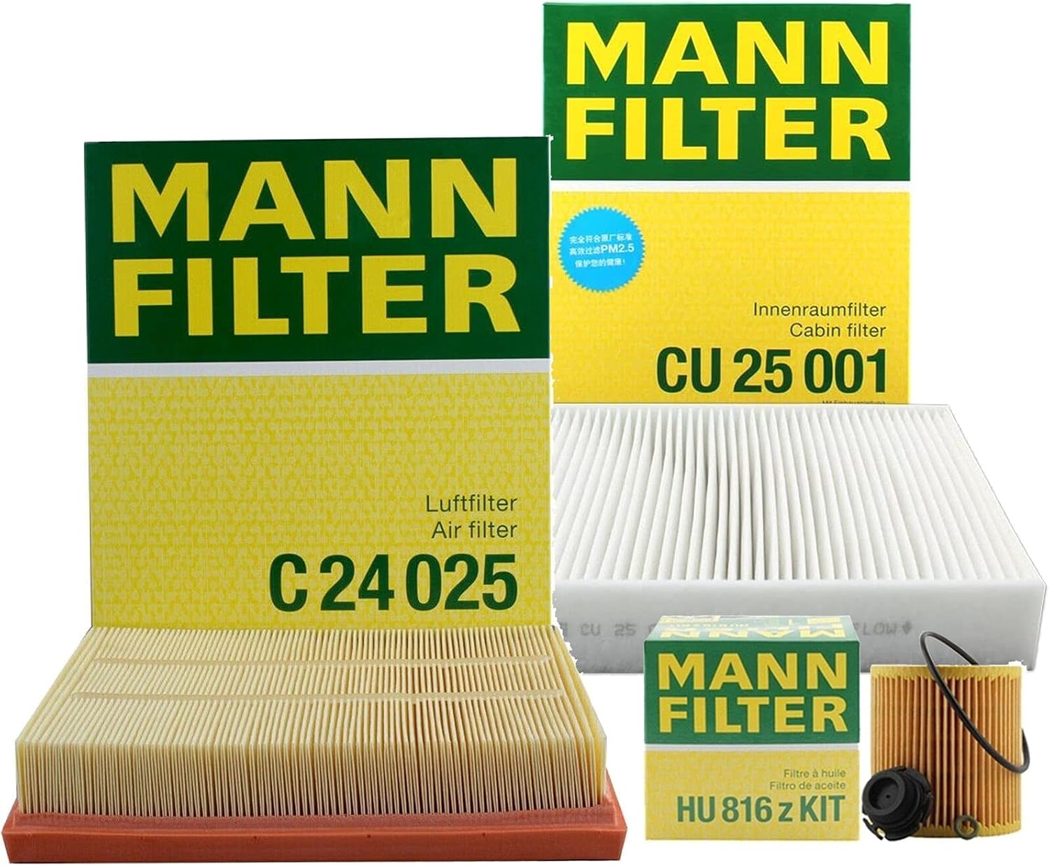 Oil Air Carbon Cabin Filter Service kit Compatible with F22