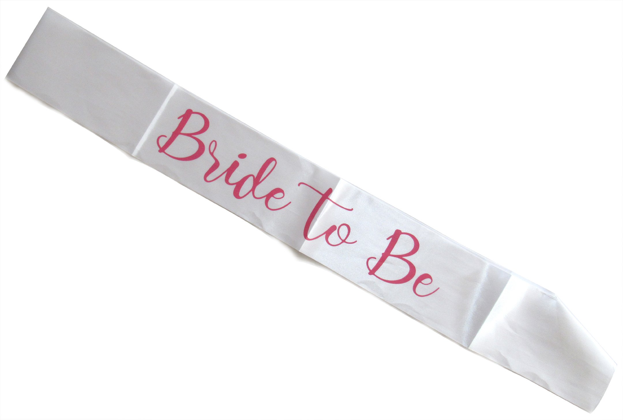 ? Women White Bridal Shower Sash Bride  Bachelorette Party Accessories Bride to Be Sash | Bridal Sash Wedding Sash Bride Sash  main image 2