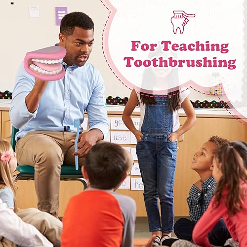Miniatura 5 de Ultrassist Marioneta de mano con lengua para niños, marioneta de boca para terapia del habla, incluye cepillo de dientes