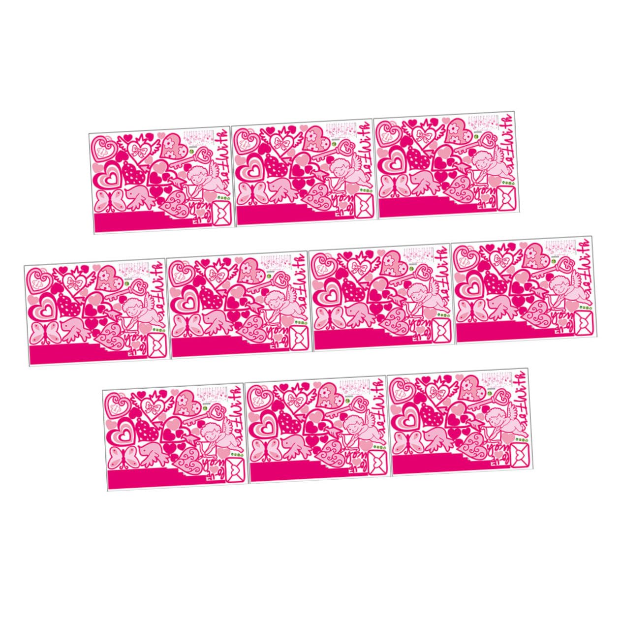 Autocollants muraux amovibles sans trace stickers cœur Homoyoyo