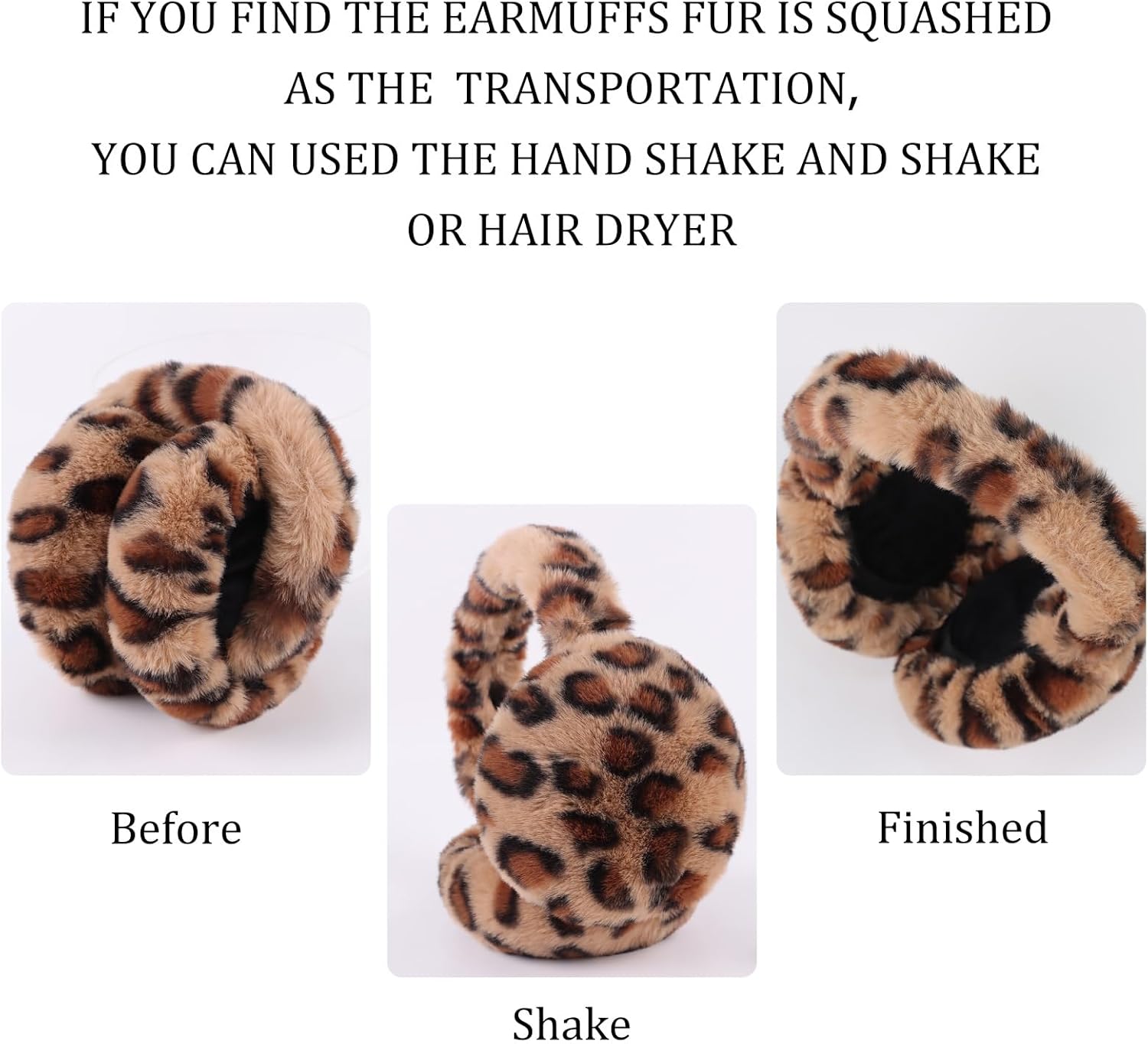 Yuoahcn Women Winter Ear Muffs Faux Fur Warm Earmuffs Lady Girls Plush Ear Warmers Outdoor Ear Covers Headband - Image 6