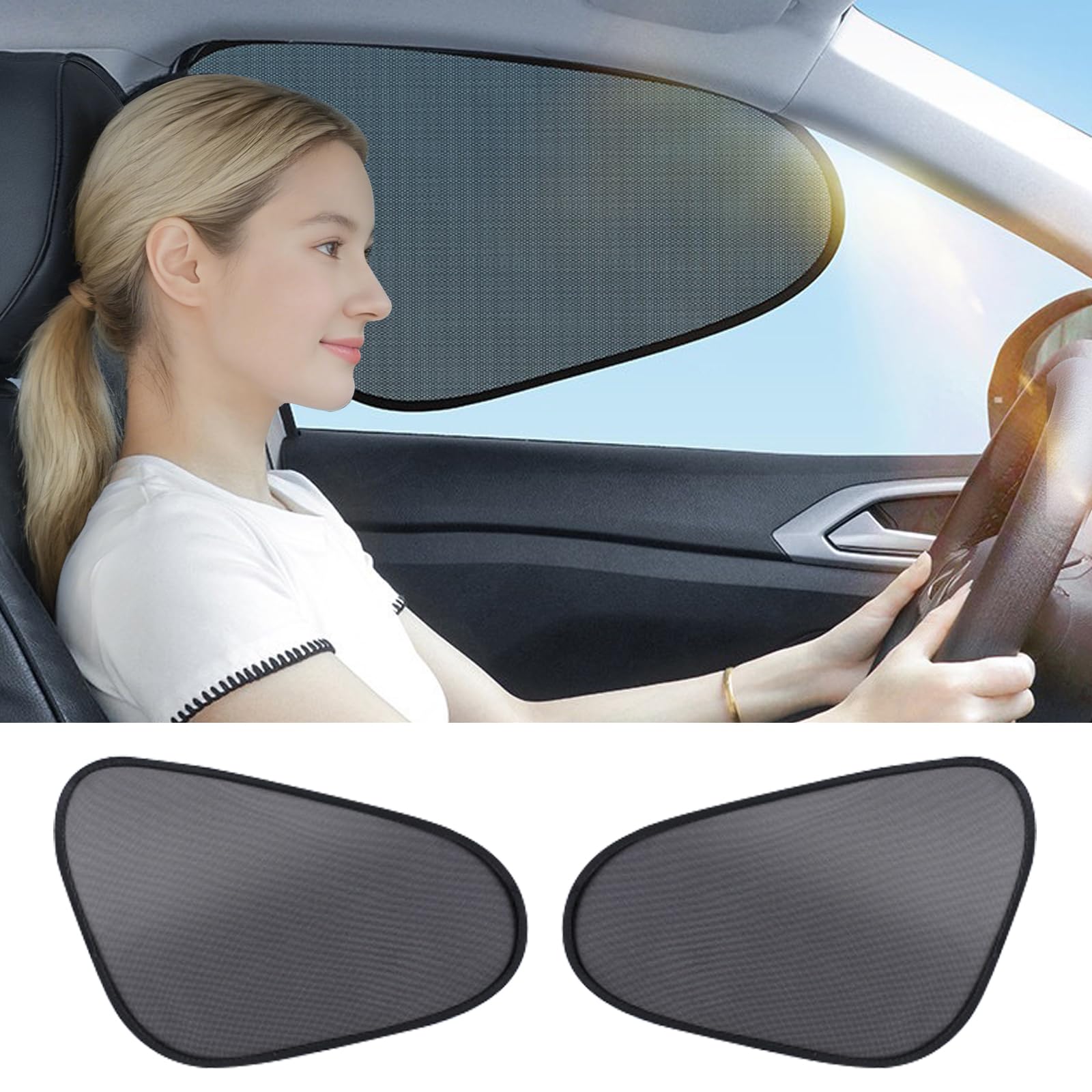 Photo 1 of Lezpoaze 2-Pack Car Window Shades - Universal Fit Mesh Static Adsorption Anti-UV