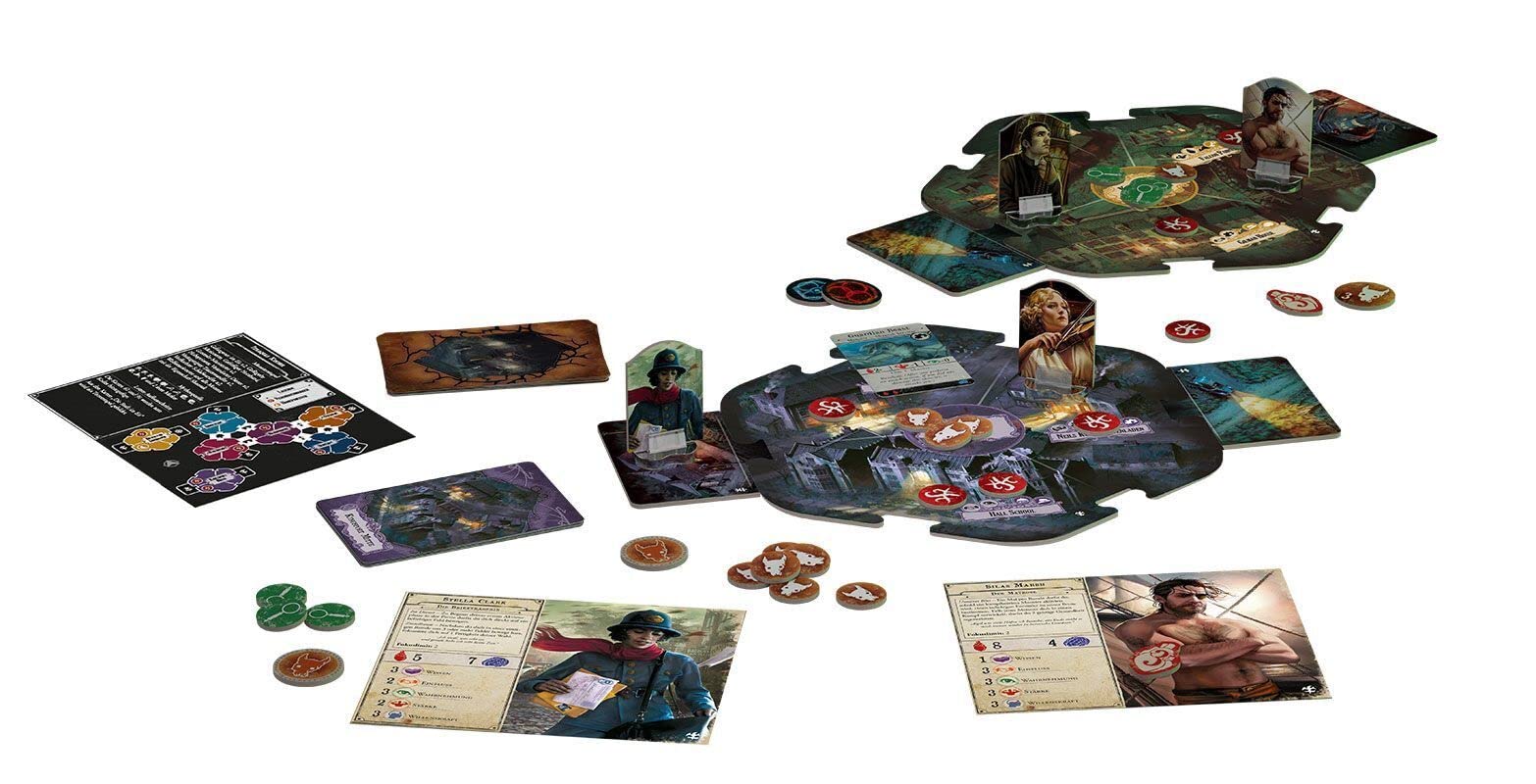 Fantasy Flight Games, Arkham Horror 3ª Edición – Dark Fluten, Expansión, Juego de Expertos, Juego de Estrategia, 1-6 Jugadores, a Partir de 14 años, 120 Minutos, alemán, Meerkleuren
