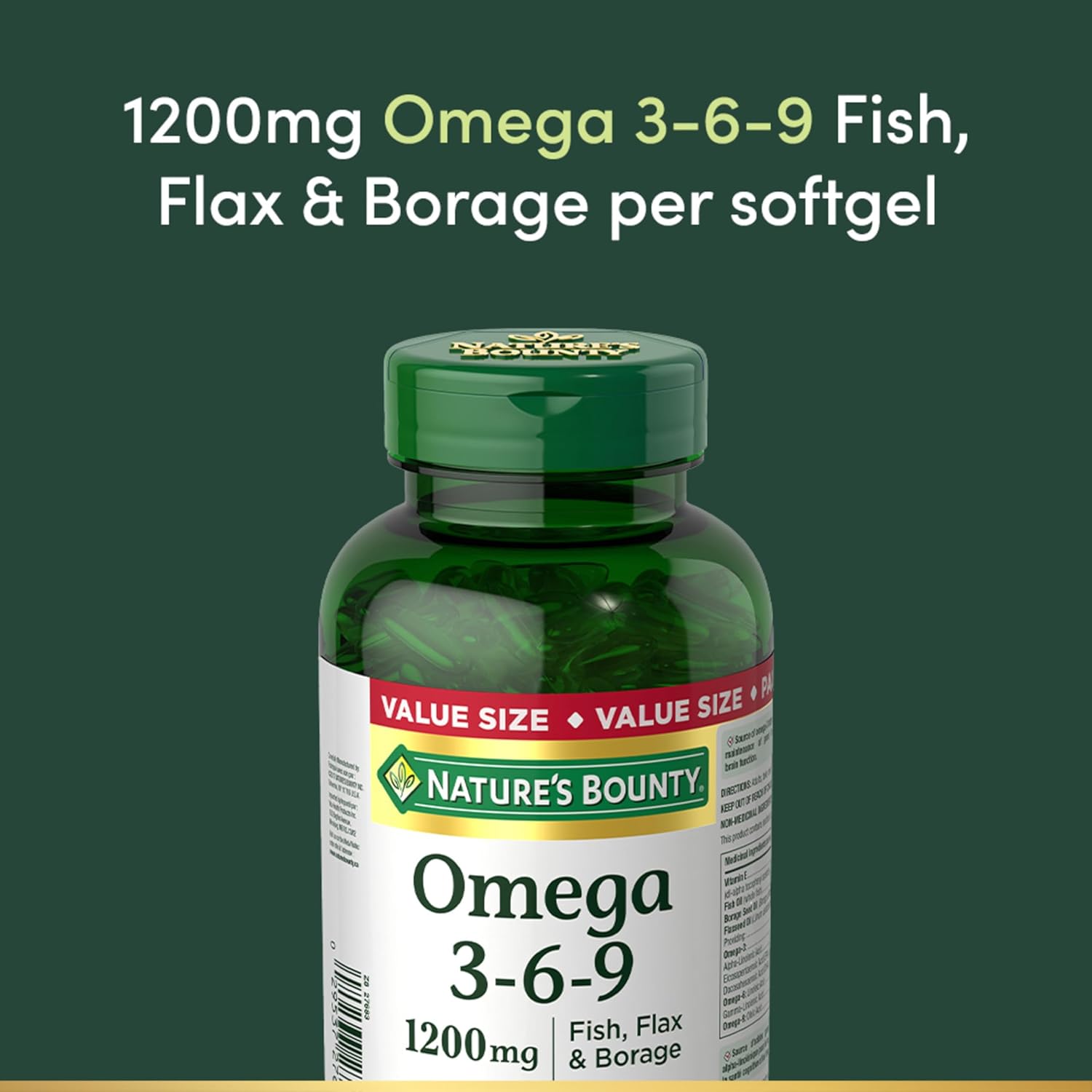 Nature's Bounty Omega-3-6-9 1200mg 200 count