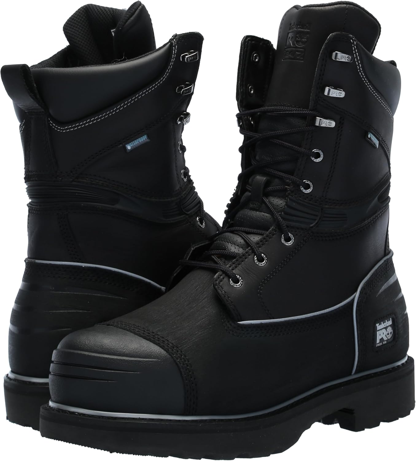 Timberland PRO Men's Gravel Pit Internal Met Guard 10 Inch Steel Safety Toe Puncture Resistant Insulated Waterproof Industrial Work Boot, Black-2024 NEW, 7.5 W US - Image 7
