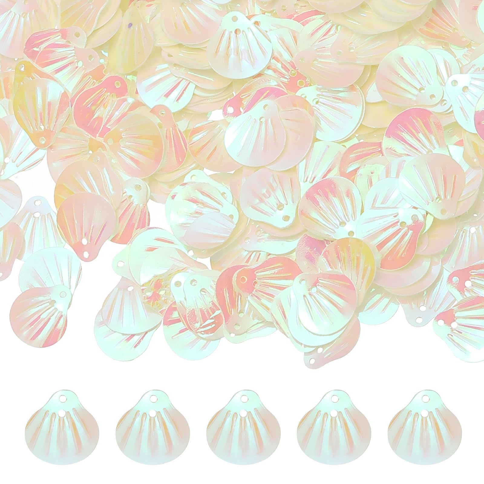 Paillettes coquillage pour créer des boucles d'oreilles et tenues d'été