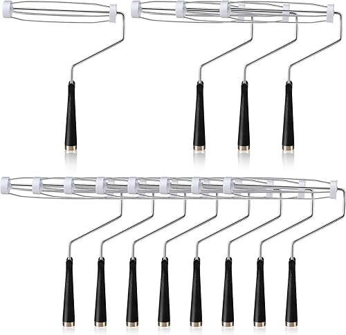 Miniatura 8 de Gerrii Rodillo de pintura de 9 pulgadas, marco de rodillo de pintura de 5 cepillos de alambre para pared y casas