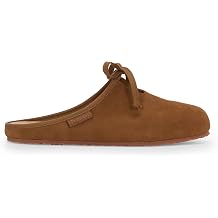 Superga Womens 2445 Ballerina Mule Suede Slip-On Shoe with Soft Suede Upper, Bow Detail, and Supportive Cork Footbed