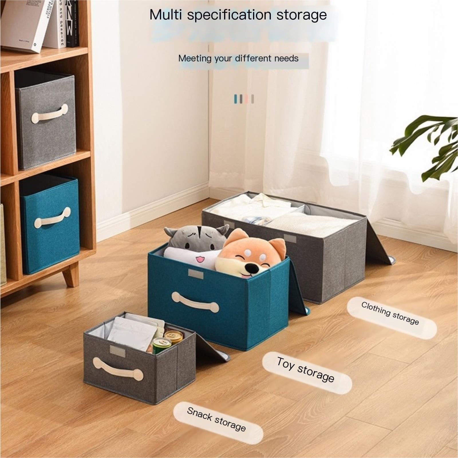 Schubladen-Organizer, Stoff, faltbare Aufbewahrungsbox mit Deckel, Schublade, Aufbewahrungsbox, Kleiderschrank, Aufbewahrung, stapelbarer Organizer für Socken, BHs und Unterwäsche