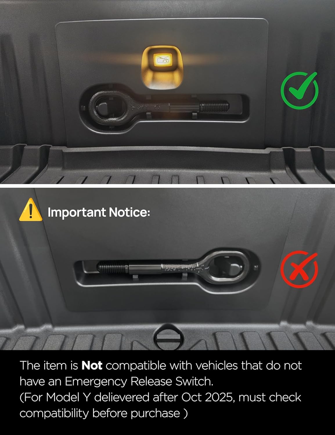 TPARTS Frunk LED Light Strip for New Tesla Model Y Juniper 2025+, Flexible Silicone Waterproof Interior Lighting Bar,Tool-Free Installation Tesla Front Trunk Accessories Intelligent Ambient Lights 2.Frunk LED (MY Juniper 25+) Warm White Light