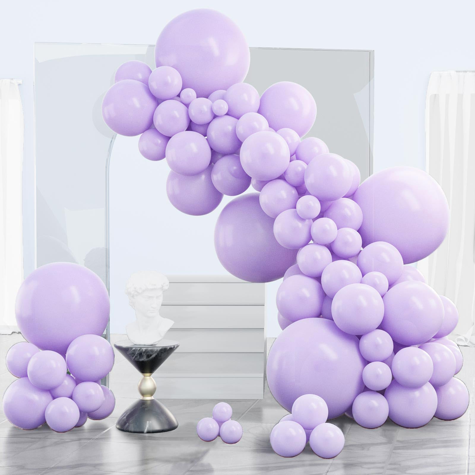PartyWoo Blue Balloons 140pcs Different Sizes of 18 12 10 5 Inch Balloon Arch Kit Garland for Birthday Gender Reveal Boy Baby Shower Graduation Bachelorette Party Decorations Blue-Y4 — view 39