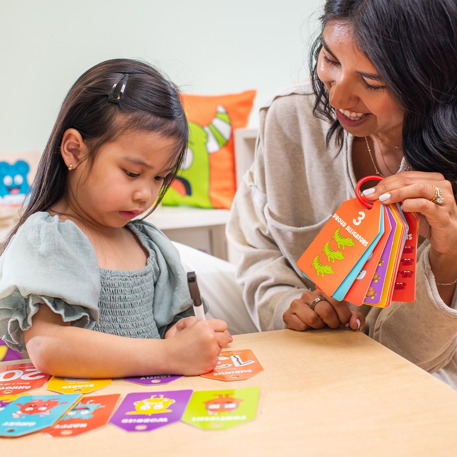 Open The Joy Feel Better & Early Learning Flash Card Bundle for Kids – Get Well Soon Activity Bag with 25+ Fun Crafts & Games + Dry Erase 123 Numbers & Emotions Cards – SEL, Counting & Tracing – Ages