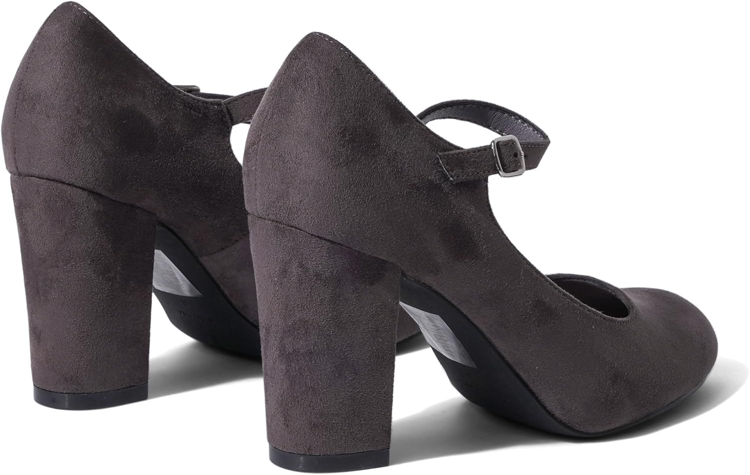 J.Adams Skippy Round Toe Chunky High Heel Mary Jane Pumps for Women – Adjustable Strap Dress Shoes, Comfortable Block Heels for Work, Party, or Wedding - Image 4