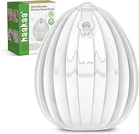haakaa Coletor De Leite Materno Portátil Em Silicone - Coletor De Leite Materno Mãos-Livres Em Silicone - Coletor Passivo De Leite Materno Recém-Nascidos - Essencial Para Amamentação - 120 Ml, 1un