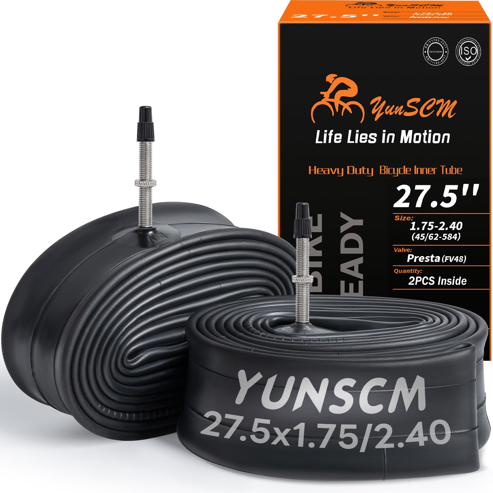 Photo 1 of YUNSCM 27.5" Heavy Duty Bike Inner Tube