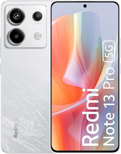 Redmi Note 13 Pro (Arctic White, 8GB RAM, 256GB Storage) | 1.5K AMOLED | 200MP Hi-Res Camera | Flagship 4nm SD 7s Gen 2 | 