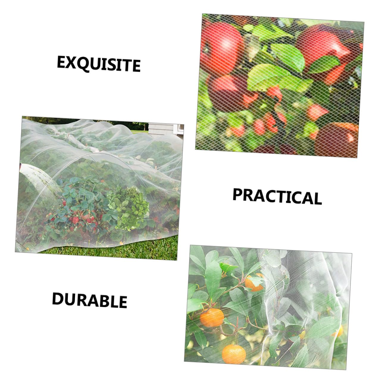 Malla Fina para Jardín Protección Plantas Frutas Verduras contra Pájaros y Animales Daños Cubierta Ligera y Recortable para Cultivo Saludable