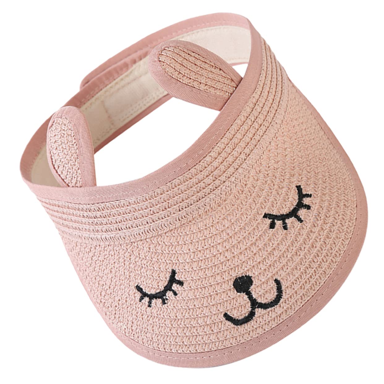Ipetboom 5 Piezas Sombrero De Copa Vacío Plegable Sombreros Proteccion Gorra De Visera Visera Quitasol Deporte Exterior Borde Gorros para El Sol Playa Ultravioleta Rosa Papiro