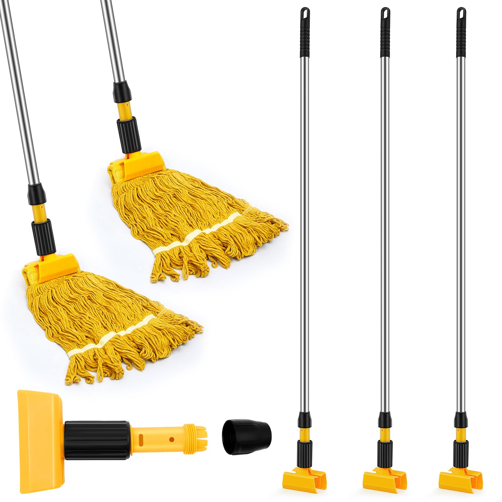 Thyle 3 Pack 60 Inch Stainless Steel Commercial Mop Handle